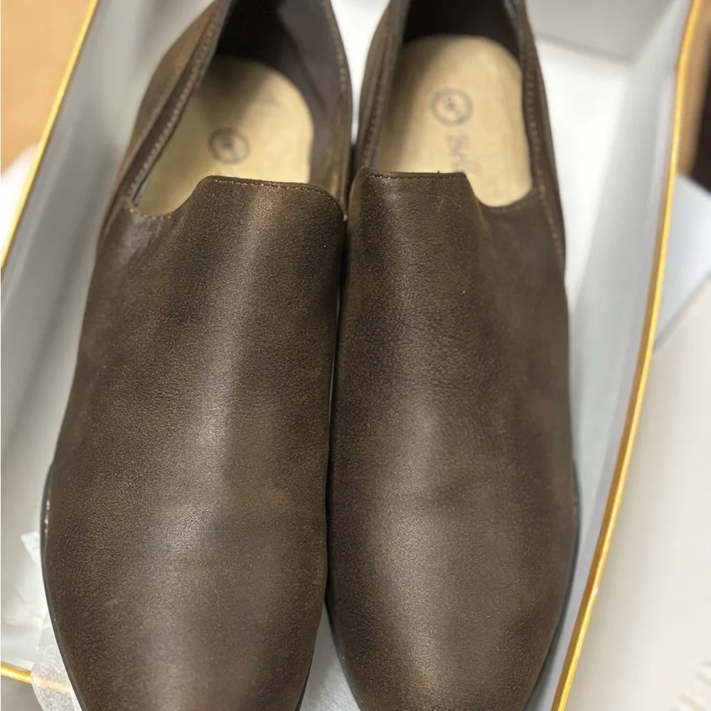Bella Vita Womens Nakia Faux Leather Slip On Booties New #3
